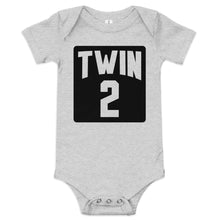 Load image into Gallery viewer, Twin 2 Baby short sleeve one piece