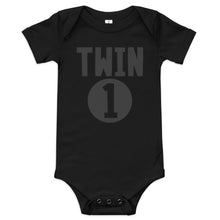 Load image into Gallery viewer, Twin 1 Baby short sleeve one piece