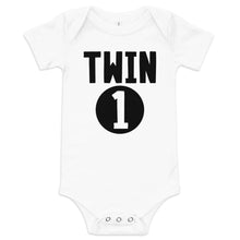 Load image into Gallery viewer, Twin 1 Baby short sleeve one piece