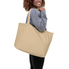 Load image into Gallery viewer, Peace Love Dance Large organic tote bag