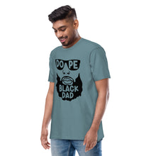 Load image into Gallery viewer, Dope Black Dad Men’s premium heavyweight tee