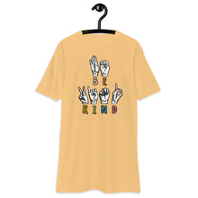 Load image into Gallery viewer, BE KIND Sign Language premium heavyweight tee