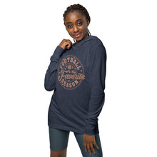 Load image into Gallery viewer, Football is my Favorite Season Hooded long-sleeve tee