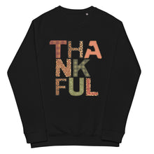 Load image into Gallery viewer, Thankful organic raglan sweatshirt