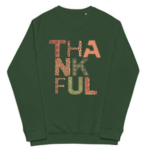 Load image into Gallery viewer, Thankful organic raglan sweatshirt