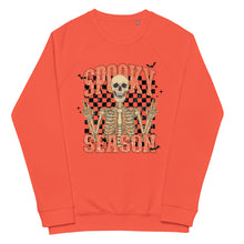 Load image into Gallery viewer, Spooky Season organic raglan sweatshirt