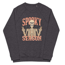 Load image into Gallery viewer, Spooky Season organic raglan sweatshirt
