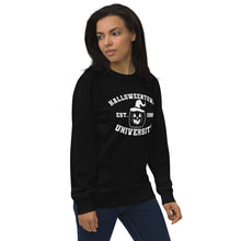 Load image into Gallery viewer, Halloween University organic sweatshirt