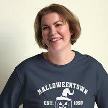 Load image into Gallery viewer, Halloween University organic sweatshirt