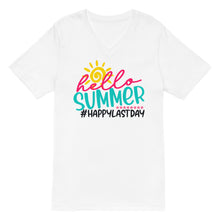 Load image into Gallery viewer, Hello Summer Short Sleeve V-Neck T-Shirt