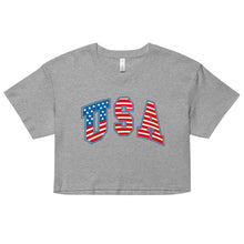 Load image into Gallery viewer, USA Women’s crop top