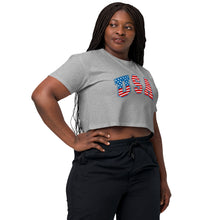 Load image into Gallery viewer, USA Women’s crop top