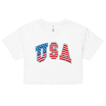 Load image into Gallery viewer, USA Women’s crop top
