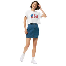 Load image into Gallery viewer, USA Women’s crop top
