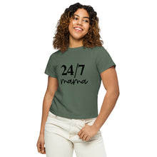 Load image into Gallery viewer, 24/7 Mom high-waisted t-shirt