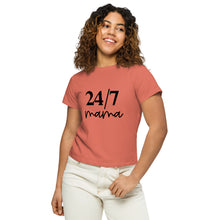 Load image into Gallery viewer, 24/7 Mom high-waisted t-shirt