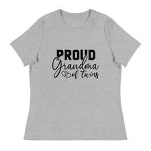 Load image into Gallery viewer, Proud Grandma of Twins Women's Relaxed T-Shirt