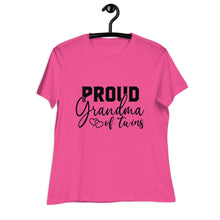 Load image into Gallery viewer, Proud Grandma of Twins Women's Relaxed T-Shirt