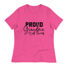 Load image into Gallery viewer, Proud Grandma of Twins Women's Relaxed T-Shirt