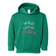 Load image into Gallery viewer, Girls Wild like my Curls Pullover Fleece Hoodie