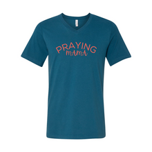 Load image into Gallery viewer, Praying MaMa Short Sleeve V-Neck Jersey Tee