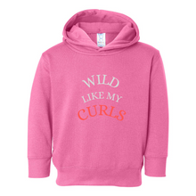 Load image into Gallery viewer, Girls Wild like my Curls Pullover Fleece Hoodie