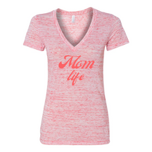 Load image into Gallery viewer, Mom Life Deep V-Neck Jersey Tee