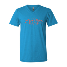 Load image into Gallery viewer, Praying MaMa Short Sleeve V-Neck Jersey Tee