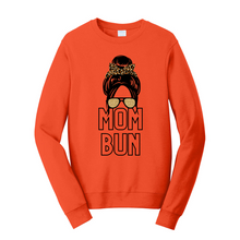 Load image into Gallery viewer, Mom Bun Fleece Crewneck Sweatshirt