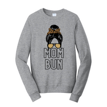 Load image into Gallery viewer, Mom Bun Fleece Crewneck Sweatshirt
