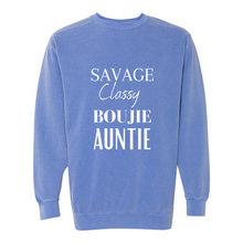 Load image into Gallery viewer, Savage Auntie Garment-Dyed Sweatshirt
