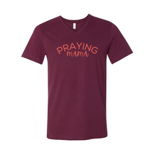 Load image into Gallery viewer, Praying MaMa Short Sleeve V-Neck Jersey Tee