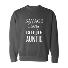 Load image into Gallery viewer, Savage Auntie Garment-Dyed Sweatshirt