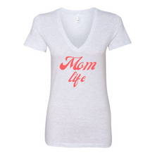 Load image into Gallery viewer, Mom Life Deep V-Neck Jersey Tee