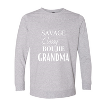 Load image into Gallery viewer, Savage Grandma French Terry Crewneck Pullover