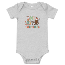 Load image into Gallery viewer, My 1st Christmas Baby short sleeve one piece