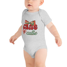 Load image into Gallery viewer, Candy Cane Cutie Baby short sleeve one piece