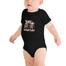 Load image into Gallery viewer, My 1st Christmas Baby short sleeve one piece