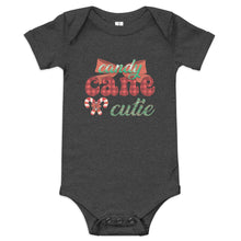 Load image into Gallery viewer, Candy Cane Cutie Baby short sleeve one piece