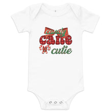 Load image into Gallery viewer, Candy Cane Cutie Baby short sleeve one piece