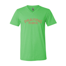 Load image into Gallery viewer, Praying MaMa Short Sleeve V-Neck Jersey Tee