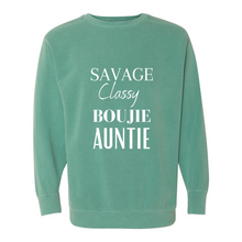 Load image into Gallery viewer, Savage Auntie Garment-Dyed Sweatshirt