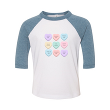 Load image into Gallery viewer, Heart Candy Toddler Baseball Tee