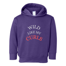 Load image into Gallery viewer, Girls Wild like my Curls Pullover Fleece Hoodie