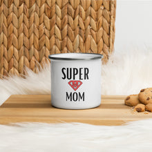 Load image into Gallery viewer, Super Mom Enamel Mug