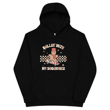 Load image into Gallery viewer, Rollin with my Doughmies fleece Holiday hoodie