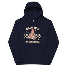 Load image into Gallery viewer, Rollin with my Doughmies fleece Holiday hoodie