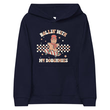 Load image into Gallery viewer, Rollin with my Doughmies fleece Holiday hoodie