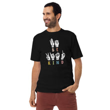 Load image into Gallery viewer, BE KIND Sign Language premium heavyweight tee