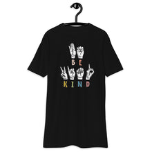 Load image into Gallery viewer, BE KIND Sign Language premium heavyweight tee
